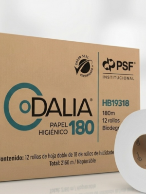 Papel Higiénico JR 12 Rollos de 180 m y Jumbo 6 Rollos de 360 m Marca Dalia