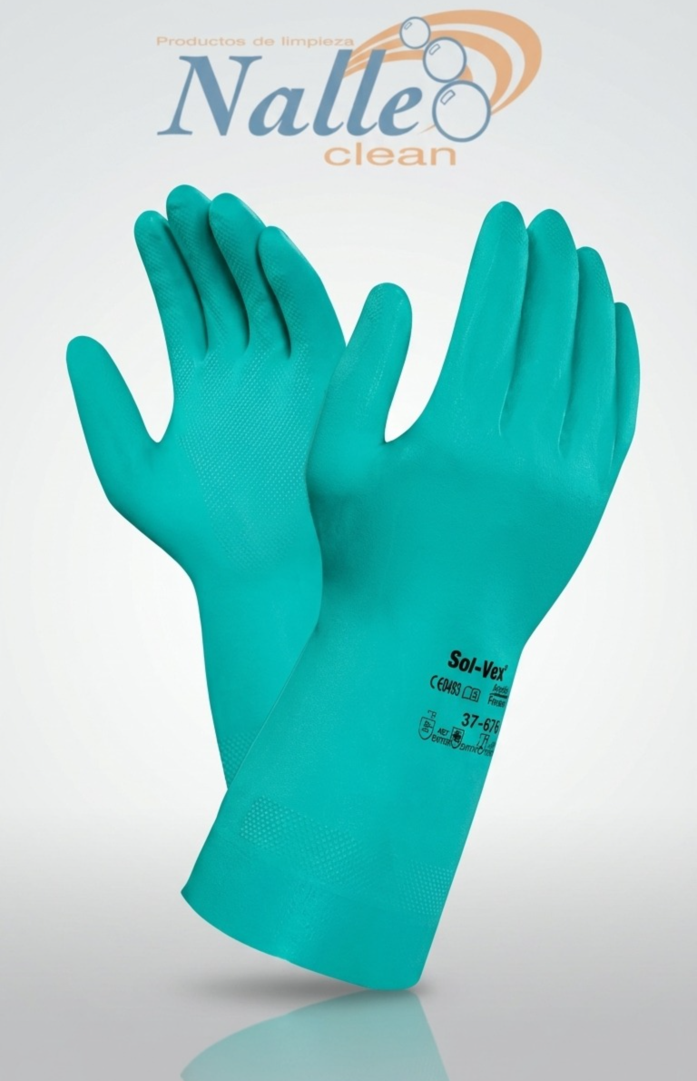 Guantes de nitrilo Solvex – Alta resistencia química y protección