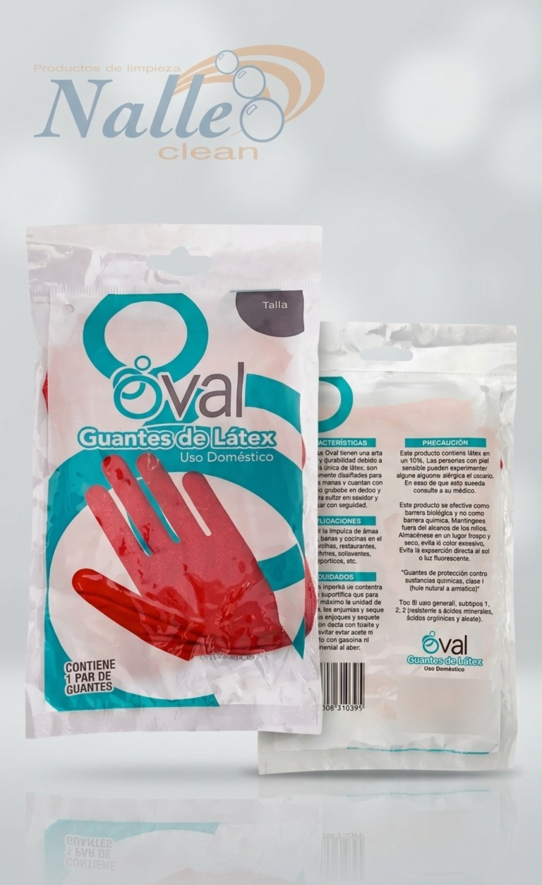 Guantes económicos OVAL – Resistentes y cómodos para limpieza