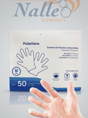 Guantes transparentes de polietileno – Desechables para manejo de alimentos