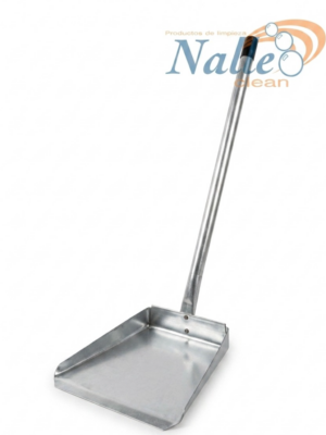 Recogedor metálico reforzado con bastón