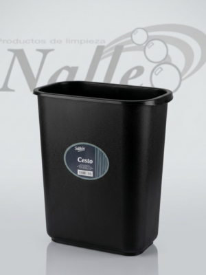 Cesto Rectangular Profesional para Basura 30x40x20 cm Negro Marca Sablon
