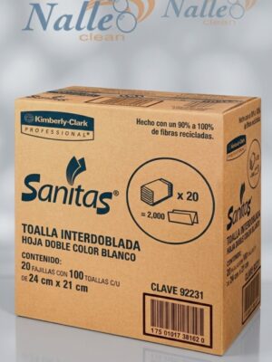 Toalla interdoblada Sanitas – Higiene y absorción individual
