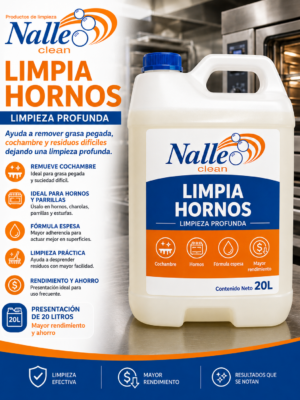 Sosa Líquida Limpia Hornos 1L y 4L