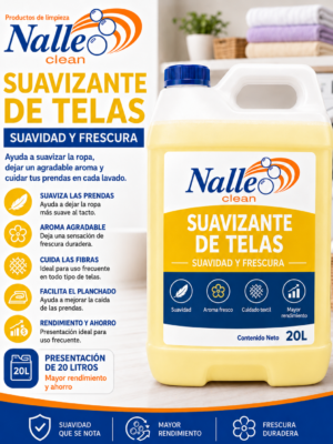 Suavizante de Telas Amarillo y Azul | 1L, 4L y 20L
